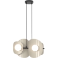 Lámpara colgante con cable ELEMENTI 4xG9/8W/230V beige
